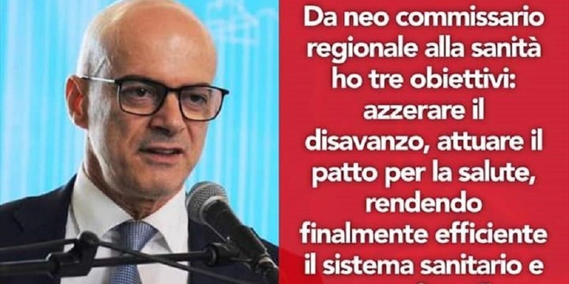 Campobasso Il Governatore Donato Toma Diventa Commissario Ad Acta