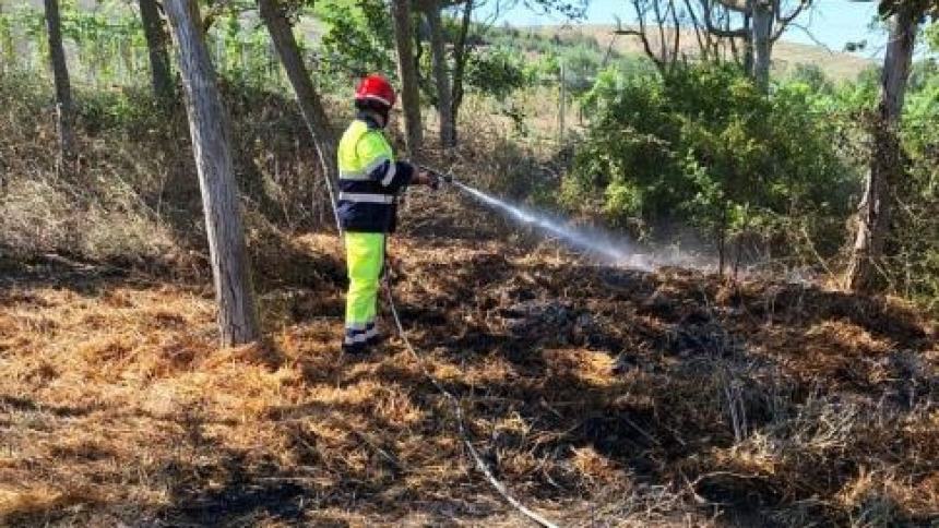 Alto E Medio Vastese Rogo A Paglieta Vigili Del Fuoco E Protezione