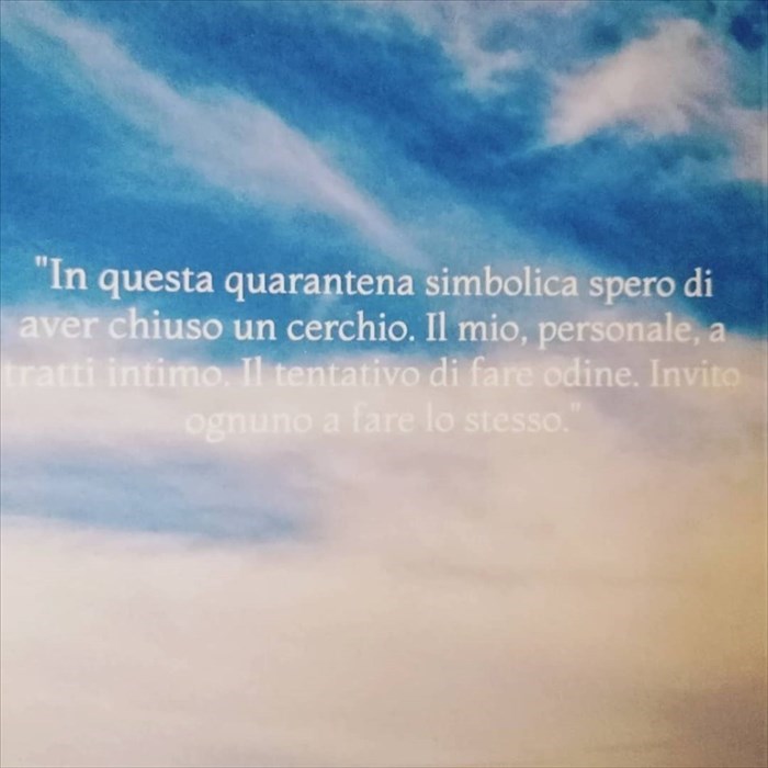 In pieno lockdown Giordano Di Marco ha scritto "Quaranta giorni per chiudere il cerchio"