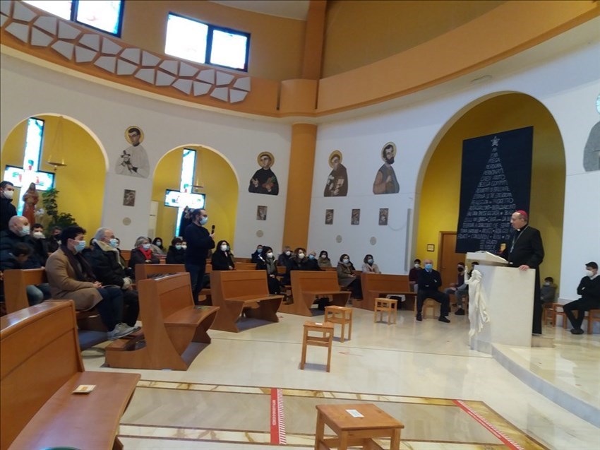 Visita pastorale dell'Arcivescovo Forte a San Marco Evangelista