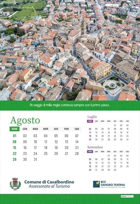 Casalbordino si racconta attraverso un calendario fotografico
