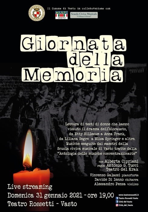 Mercoledì 27 gennaio "Giorno della Memoria", gli eventi in programma a Vasto