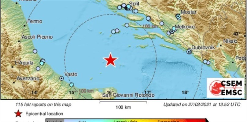 Termoli: Forte Scossa Di Terremoto Nel Mare Adriatico Con Magnitudo Tra ...