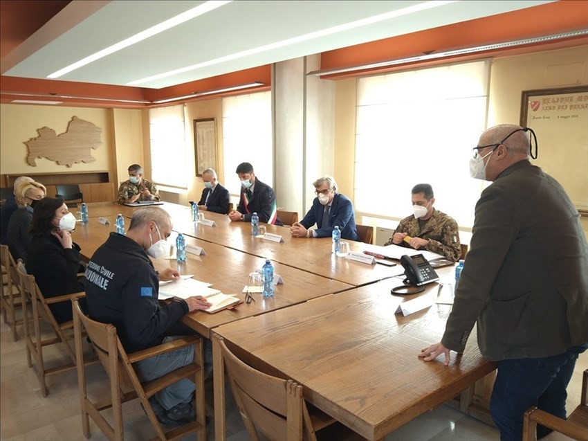 Il sindaco Gravina ha incontrato il generale Figliuolo e il dottor Curcio in visita a Campobasso