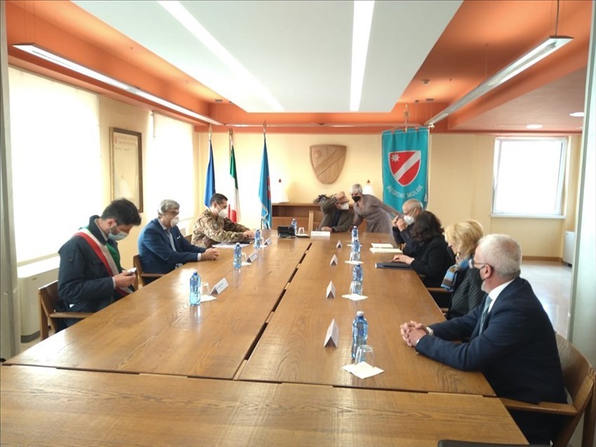 Il sindaco Gravina ha incontrato il generale Figliuolo e il dottor Curcio in visita a Campobasso