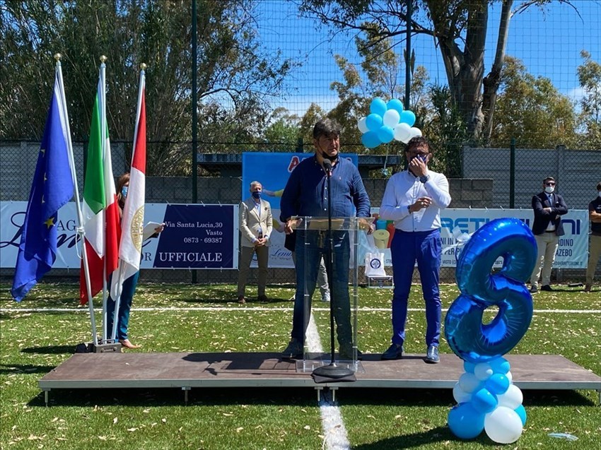 Inaugurato il campo di calcio di Vasto Marina, intestato a “Padre Fulgenzio Fantini”