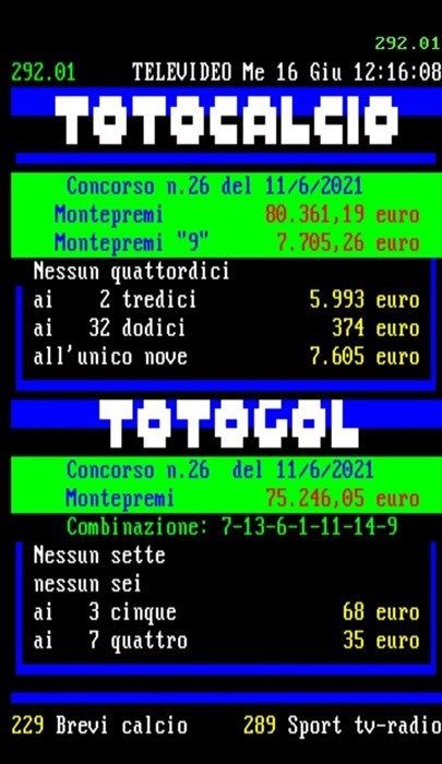 Totocalcio, a Termoli centrato un ‘9’ da 7.600 euro