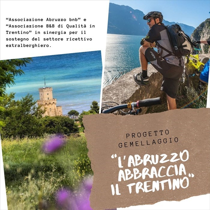 L'Abruzzo abbraccia il Trentino, gemellaggio tra Abruzzobnb e B&B di Qualità Trentino