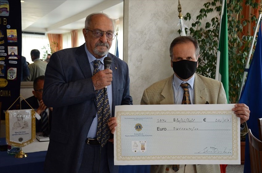 Lions Club Vasto Adriatica Vittoria Colonna, tre donazioni per chiudere l’anno sociale