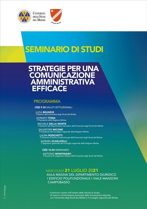 Seminario di studi sulla comunicazione amministrativa del 21 luglio