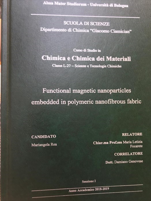 Laurea magistrale in Chimica e chimica dei materiali per Mariangela Rea