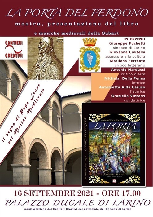 Locandina presentazione mostra e libro ‘La porta del perdono’ di Antonietta Aida Caruso