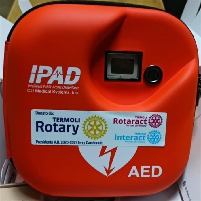 Rotary e Rotaract, un defibrillatore per l’organizzazione di volontariato Valtrigno Molise