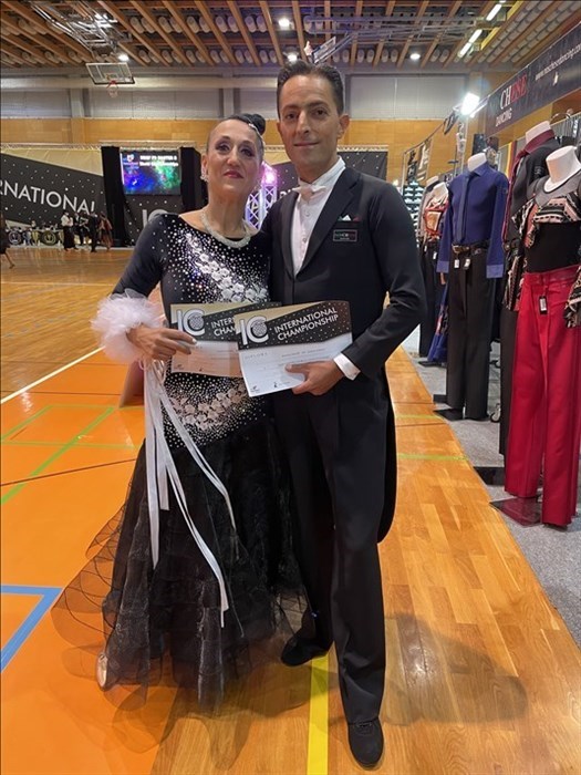 I ballerini Andrea Iuliano e Monica Smerilli al mondiale in Slovenia: "Ottimo risultato"