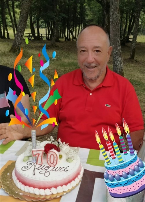 «Tantissimi auguri di buon compleanno a Enzo Ragni per i suoi 70 anni»