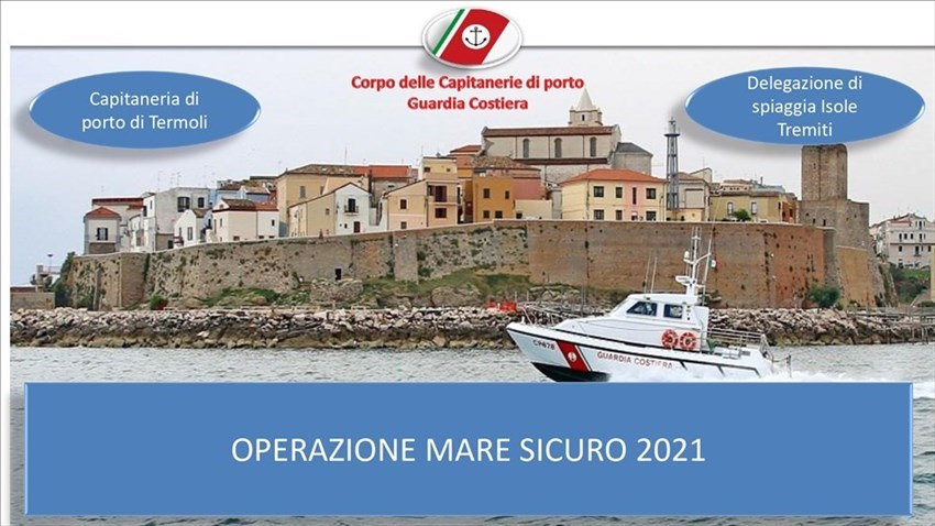 Campagna mare sicuro: le slide alla conferenza della Guardia costiera di Termoli