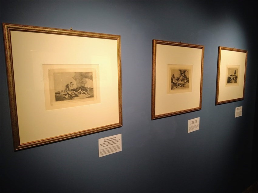 Il sindaco Gravina visita la mostra “Yo lo vi – Visioni di guerra in Goya, Rubens e Fratianni”