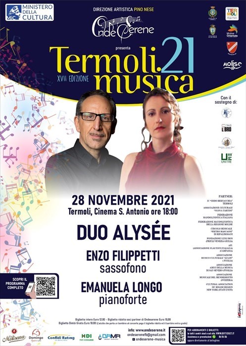 Locandina concerto Duo Alysée