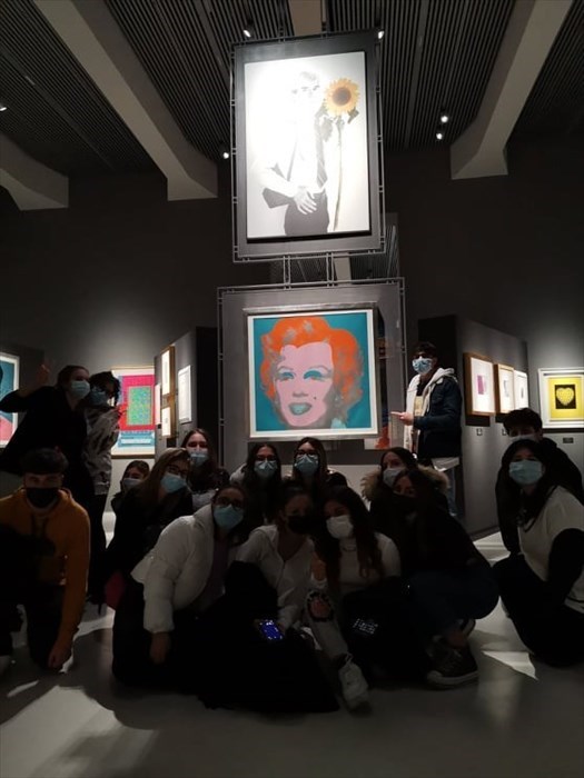 Alunni del Palizzi alla mostra di “Andy Warhol e Mario Schifano tra Pop Art e Classicismo"