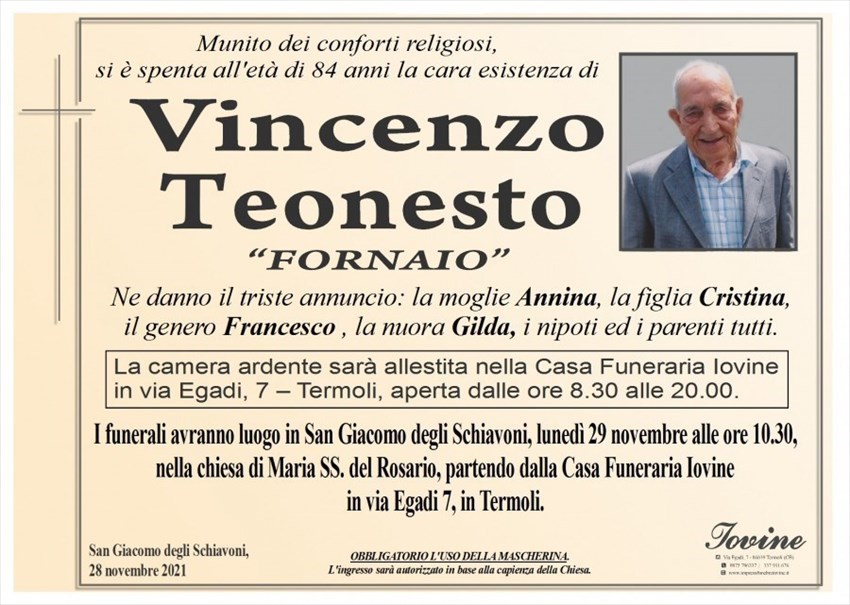 Manifesti Vincenzo “U’ Furnere” Teonesto
