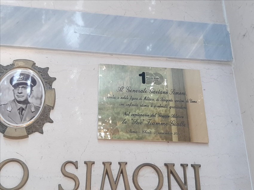 Le Fiamme Gialle rendono omaggio al generale Gaetano Simoni