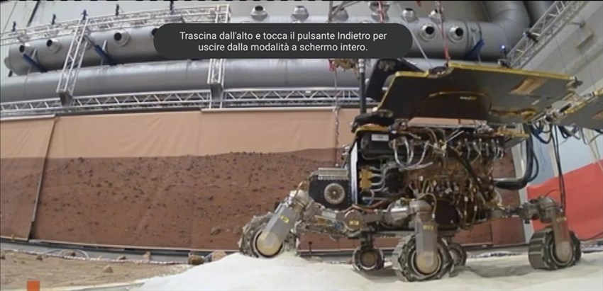 Simulazione di atterraggio su Marte alla cava di argilla a Lentella