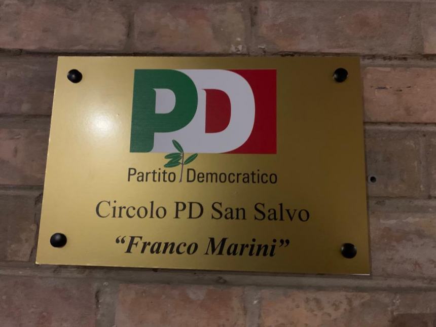 Apre la sede del Pd a San Salvo intitolata “Franco Marini”