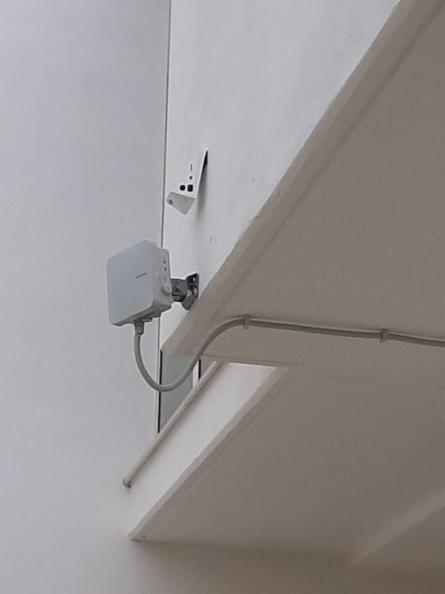 Il dispositivi Wiseair per il monitoraggio dell'aria installato a Nuova Cliternia