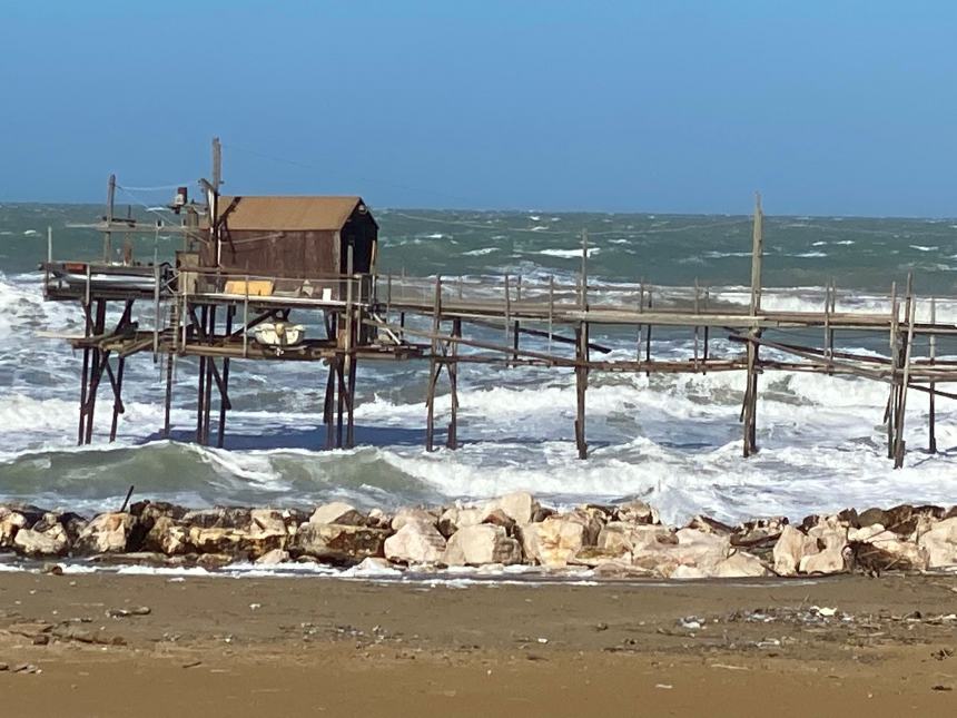 La tempesta Eunice sulla costa adriatica