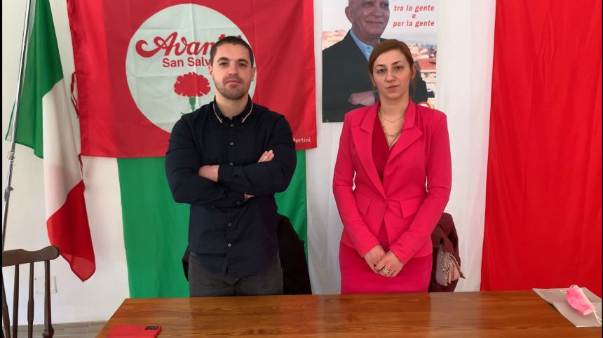 Alex Colasante e Ana Iuliana Besleaga, i più giovani candidati di "Avanti San Salvo"