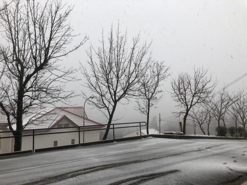 Neve in basso Molise