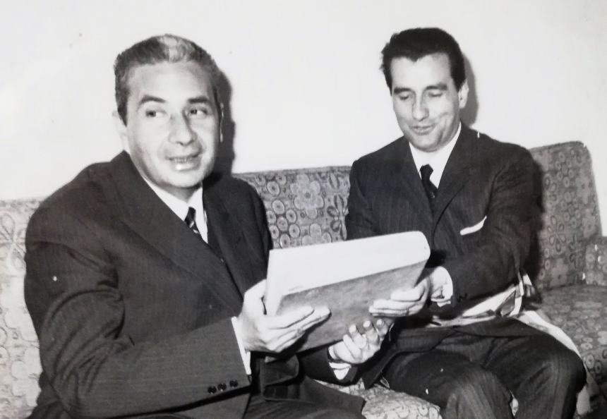 Aldo Moro ed Enrico Santoro