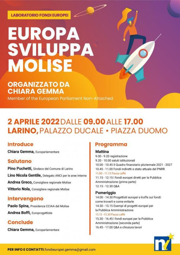 "Europa Sviluppa Molise", focus sui fondi comunitari