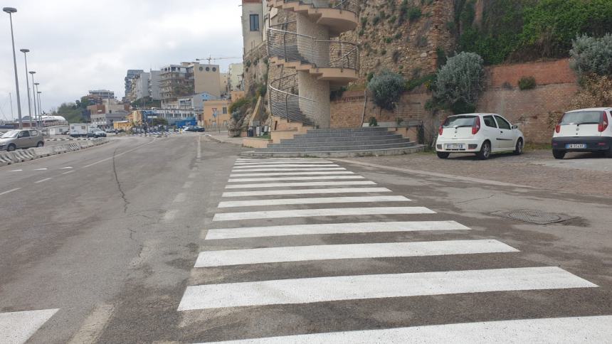 Nuovo percorso pedonale al porto 