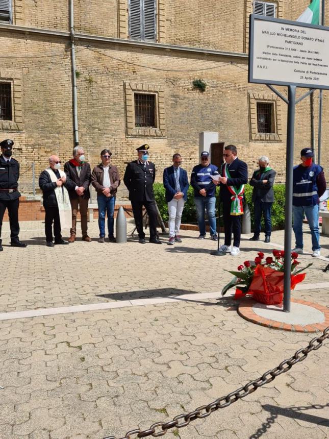 L'omaggio alla memoria del maresciallo Michelangelo Donato Vitale