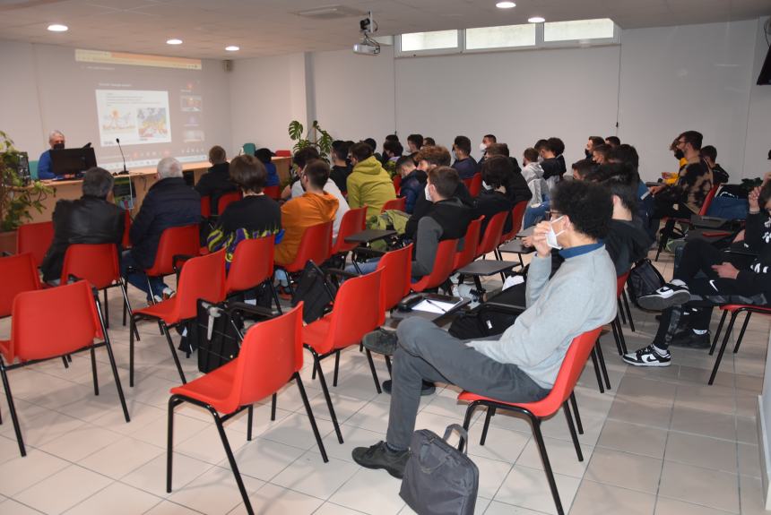 L'incontro di oggi all'istituto Majorana