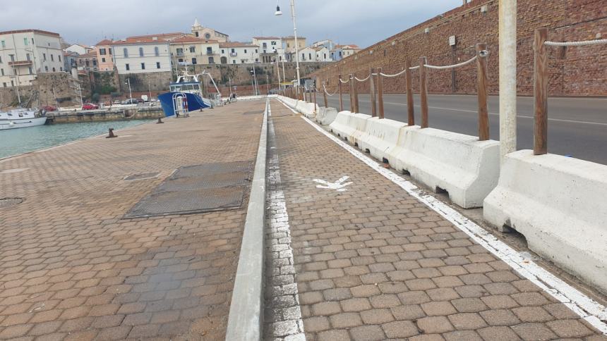 Nuovo percorso pedonale al porto 