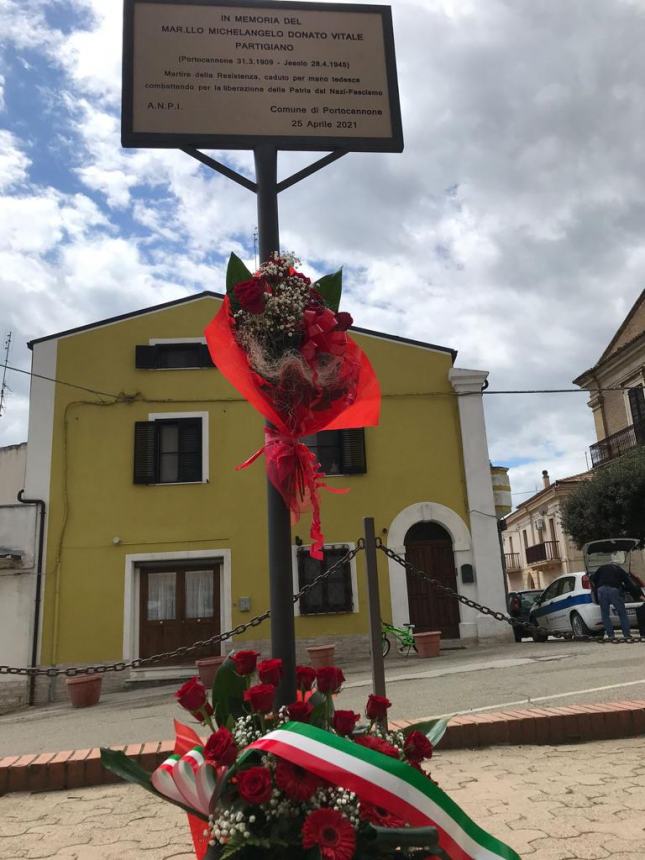 L'omaggio alla memoria del maresciallo Michelangelo Donato Vitale