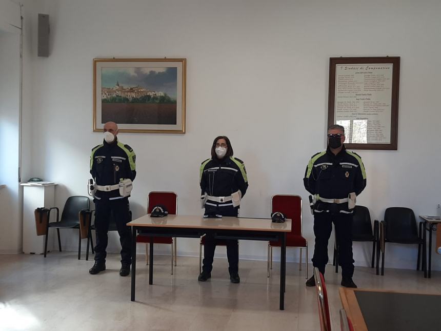 Polizia locale, a Campomarino attribuiti gradi superiori 