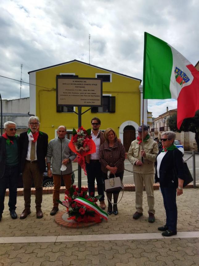 L'omaggio alla memoria del maresciallo Michelangelo Donato Vitale