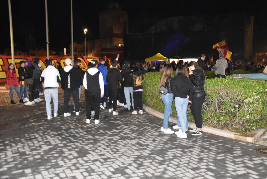 La festa del Termoli calcio in piazza Sant'Antonio