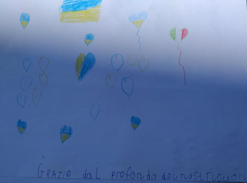 Disegni dai bimbi dell'Ucraina