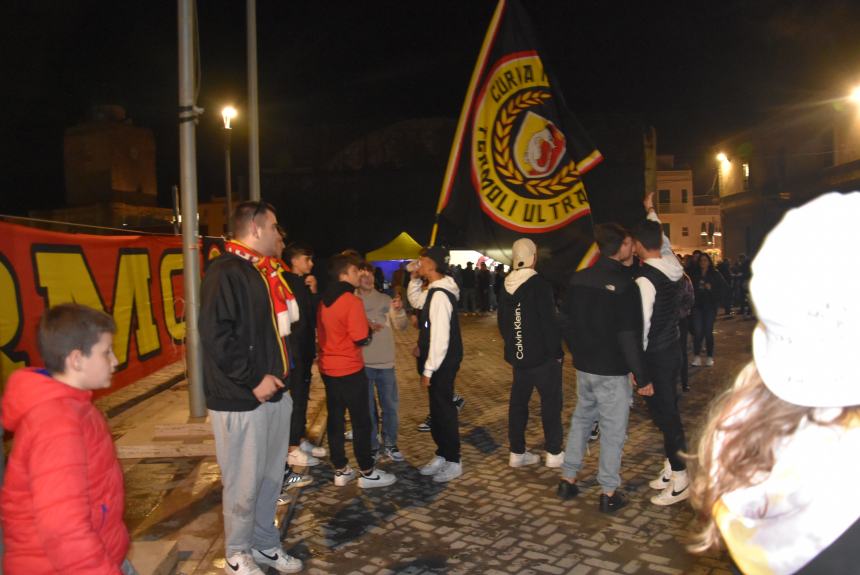 La festa del Termoli calcio in piazza Sant'Antonio