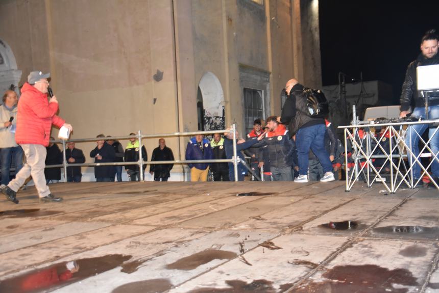 La festa del Termoli calcio in piazza Sant'Antonio