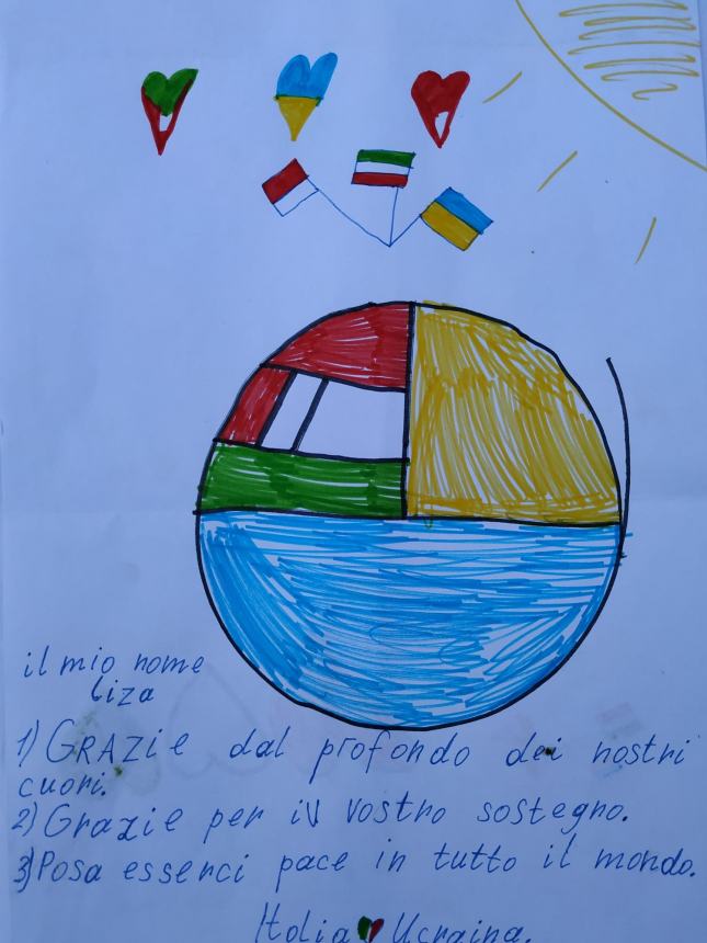 Disegni dai bimbi dell'Ucraina