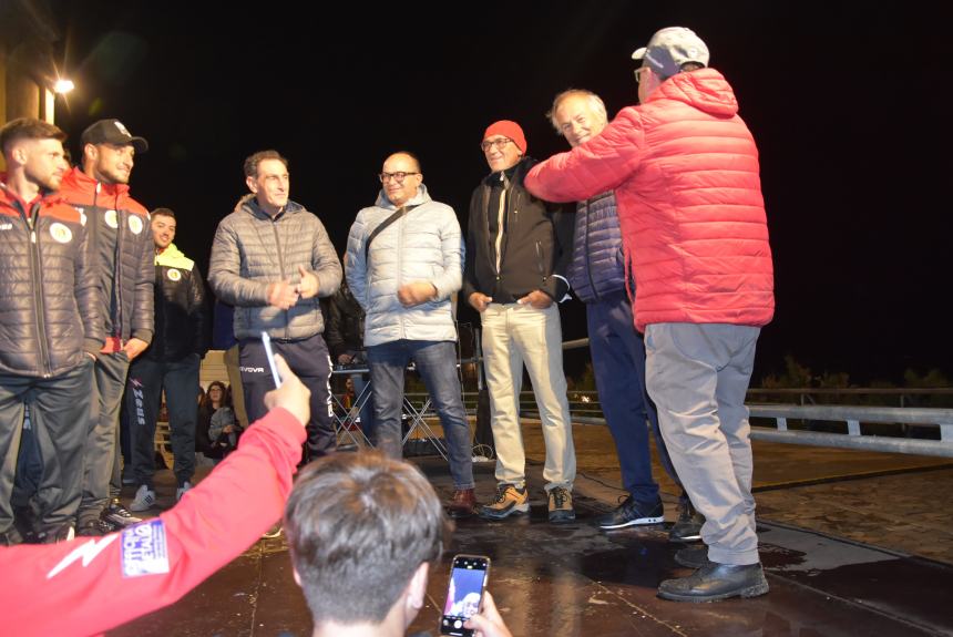 La festa del Termoli calcio in piazza Sant'Antonio