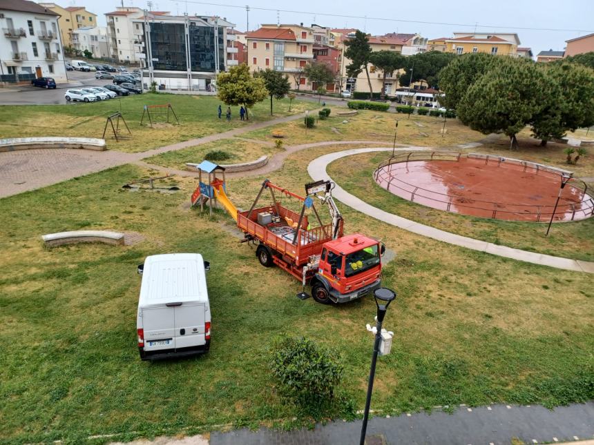 Partiti i lavori di riqualificazione presso l’area verde di via Germania