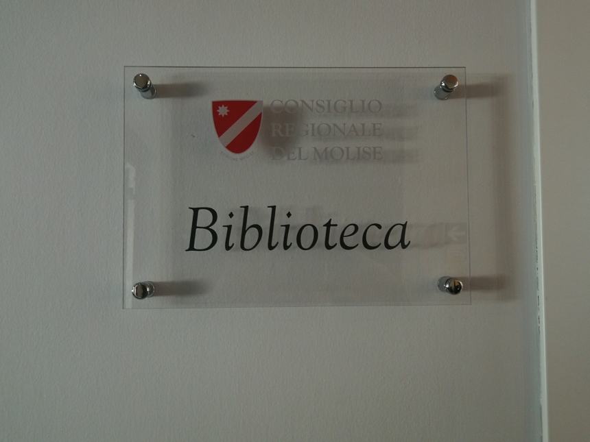 Consiglio regionale, inaugurata biblioteca