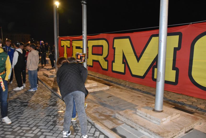 La festa del Termoli calcio in piazza Sant'Antonio