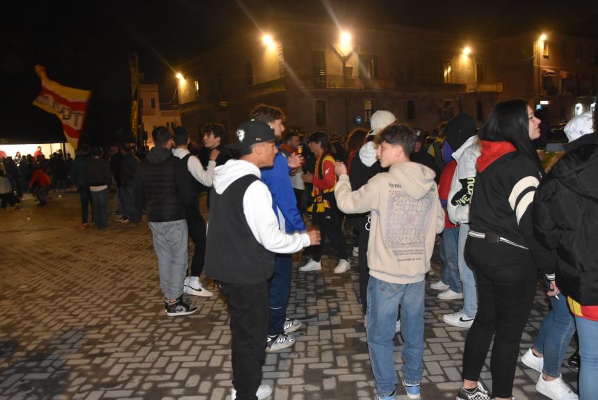 La festa del Termoli calcio in piazza Sant'Antonio